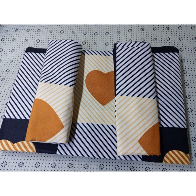 Quality Cotton Bed Sheet Set, 2 Flat Bedsheets & 2 Pillow Cases-5x6