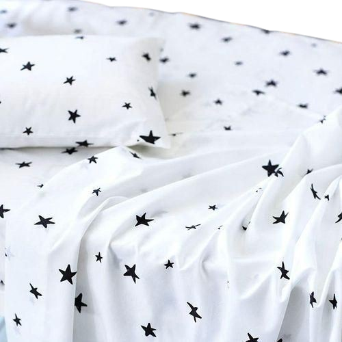 Quality Cotton Bed Sheet Set, 2 Flat Bedsheets & 2 Pillow Cases-5x6