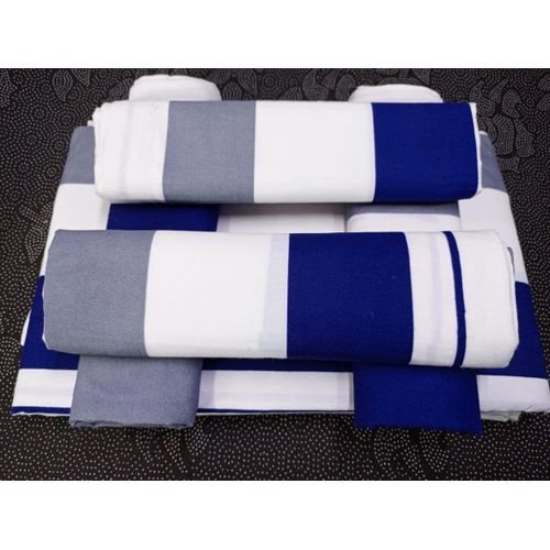 Quality Cotton Bed Sheet Set, 2 Flat Bedsheets & 4 Pillow Cases-6x6