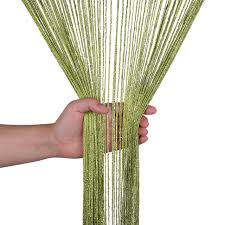 String Door Curtain Suitable For Salon,Kinyozi,Wall Panel Fringe Window Room Divider Blind, Home Patio Bedroom Decorative Tassel Screen Ribbon For Wedding Coffee House