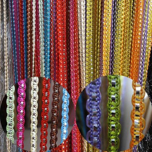 String Door Curtain Suitable For Salon,Kinyozi,Wall Panel Fringe Window Room Divider Blind, Home Patio Bedroom Decorative Tassel Screen Ribbon For Wedding Coffee House