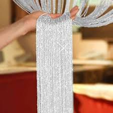 String Door Curtain Suitable For Salon,Kinyozi,Wall Panel Fringe Window Room Divider Blind, Home Patio Bedroom Decorative Tassel Screen Ribbon For Wedding Coffee House