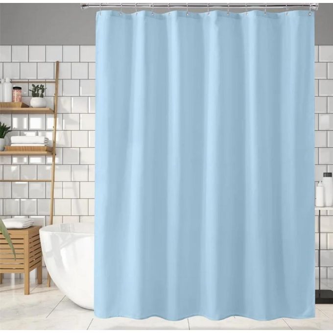 EXECUTIVE Heavy Fabric Shower Curtain, Waterproof Bathroom Shower Curtain Diamond Design With Hooks Fabric Shower Curtain, Washable Modern Design 180x200cm + 12 Hook
