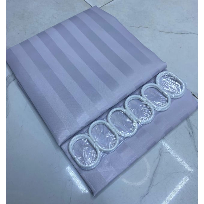 EXECUTIVE Heavy Fabric Shower Curtain, Waterproof Bathroom Shower Curtain Diamond Design With Hooks Fabric Shower Curtain, Washable Modern Design 180x200cm + 12 Hook