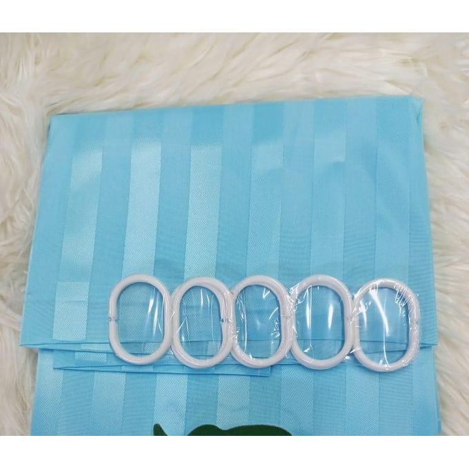 EXECUTIVE Heavy Fabric Shower Curtain, Waterproof Bathroom Shower Curtain Diamond Design With Hooks Fabric Shower Curtain, Washable Modern Design 180x200cm + 12 Hook