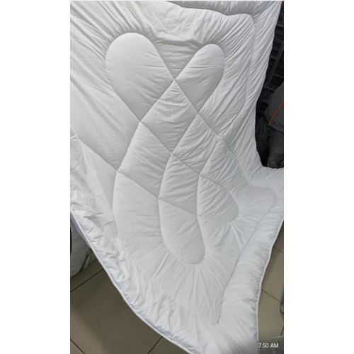 White Binded Duvet Set Premium Bedding for Bedroom Comfort Soft Hypoallergenic 1 Duvet 1 Bedsheet 2 Pillow Cases Luxury Sleep Experience Easy Care Home Essential-6x7 and 7x8