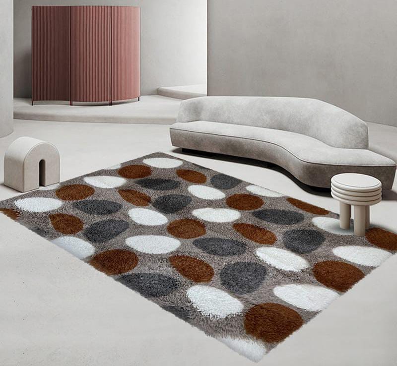 5 By 8 (160*200cm) Soft Fluffy  Pattern Carpets Non-slip Rugs Floor Mat