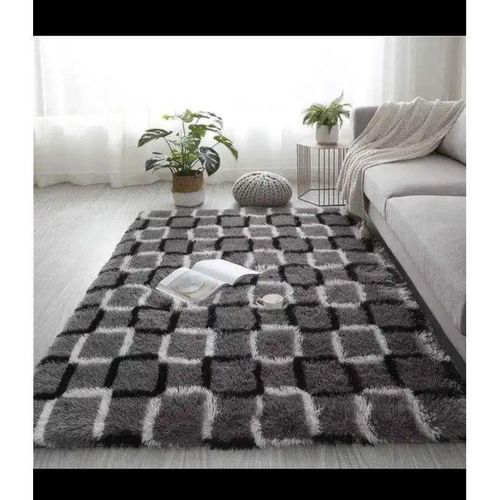 5 By 8 (160*200cm) Soft Fluffy  Pattern Carpets Non-slip Rugs Floor Mat