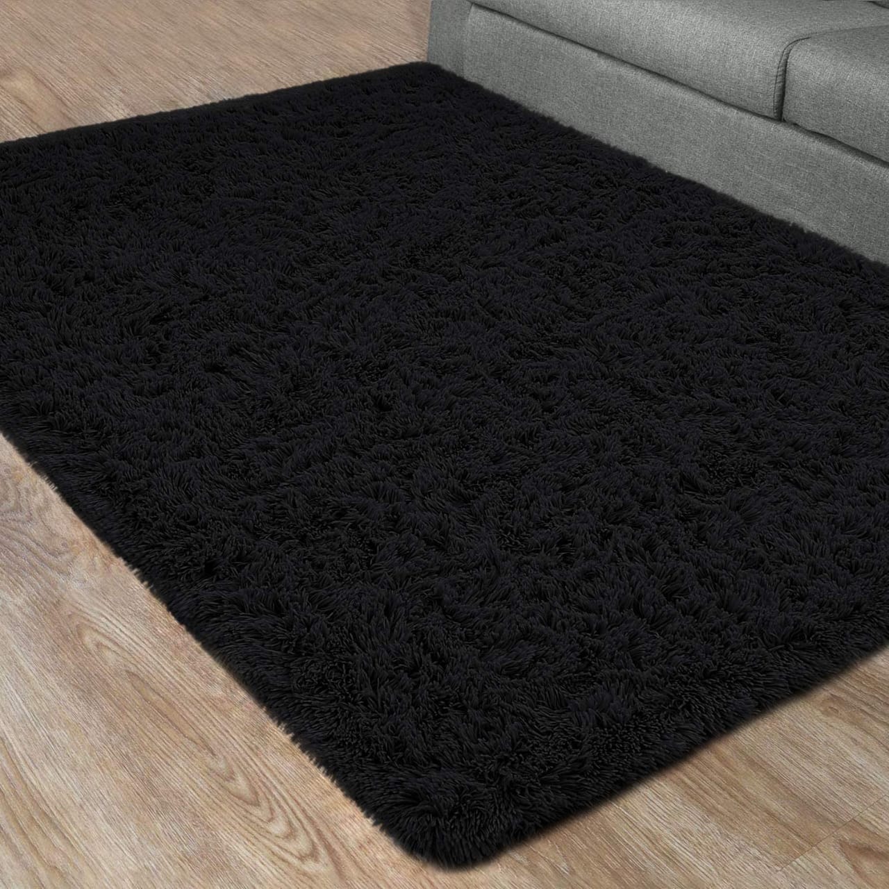 Plain 5 By 8 (160*200cm) Soft Fluffy  Patches Carpets Non-slip Rugs Floor Mat
