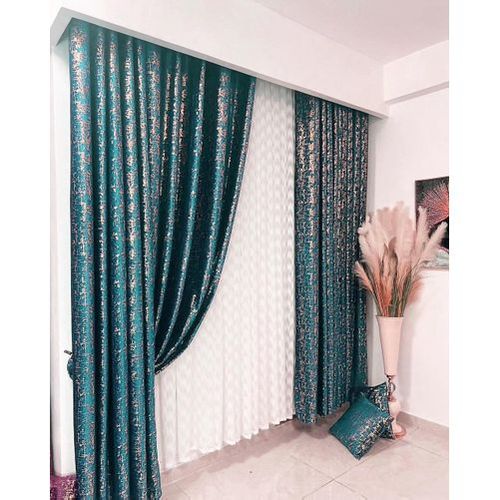Marble Curtains comes as 2 Pc curtains 1.5M each and a Variation of with or without  Sheer -3M Height 2.5M Window or Door Curtain