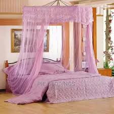 Premium Umbrella Mosquito Net – Free Size (Fits Up to 7x8 Bed) | Space-Saving Foldable Design with Metallic Hooks & Screws-Pink,Purple,Cream and White