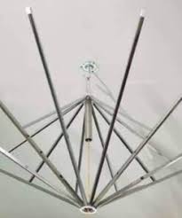 Premium Umbrella Mosquito Net – Free Size (Fits Up to 7x8 Bed) | Space-Saving Foldable Design with Metallic Hooks & Screws-Pink,Purple,Cream and White