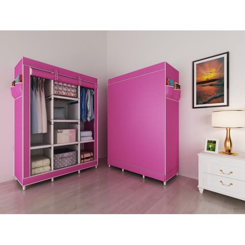 Premium 3-Column Wooden Wardrobe – Strong, Spacious & Elegant Storage Cabinet, Large Capacity 3-Column Closet Organizer, Sturdy, Stylish & Long-Lasting (Best for Home Storage)