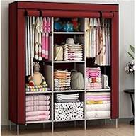 Premium 3-Column Wooden Wardrobe – Strong, Spacious & Elegant Storage Cabinet, Large Capacity 3-Column Closet Organizer, Sturdy, Stylish & Long-Lasting (Best for Home Storage)