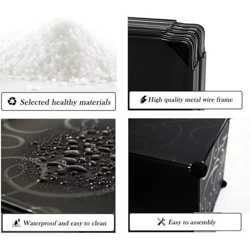 Portable 3 Column Plastic Wardrobe Large Capacity Assemble Organizer Closet plastic wardrobe Solid Plastic Cloth storage Wardrobe