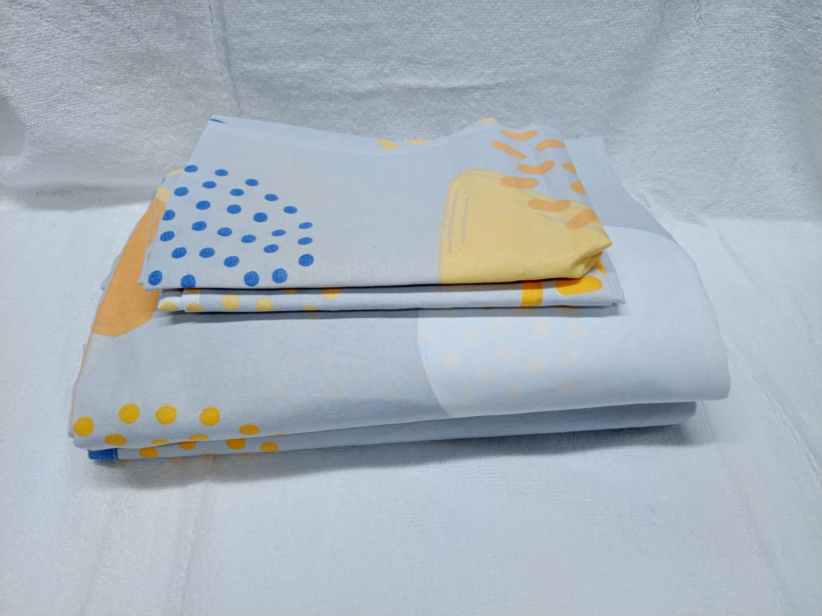 Quality Cotton Bed Sheet Set, 2 Flat Bedsheets & 2 Pillow Cases-5x6