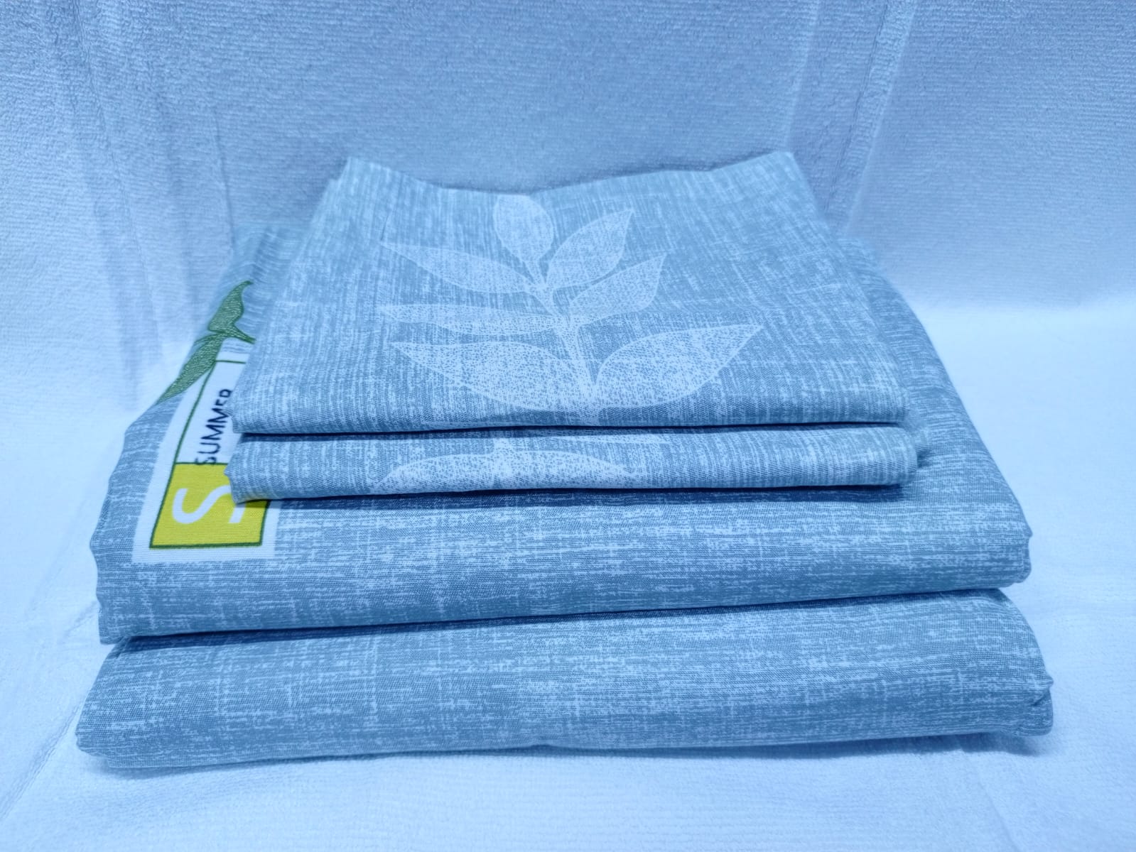 Quality Cotton Bed Sheet Set, 2 Flat Bedsheets & 2 Pillow Cases-5x6