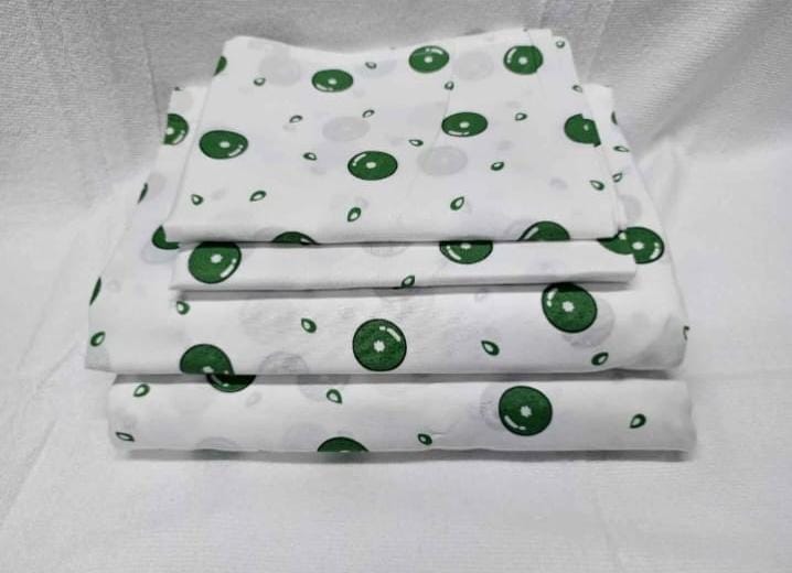 Quality Cotton Bed Sheet Set, 2 Flat Bedsheets & 2 Pillow Cases-5x6