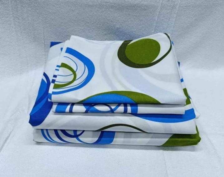 Quality Cotton Bed Sheet Set, 2 Flat Bedsheets & 2 Pillow Cases-5x6