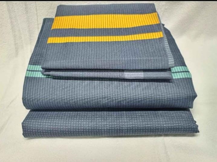 Quality Cotton Bed Sheet Set, 2 Flat Bedsheets & 2 Pillow Cases-5x6