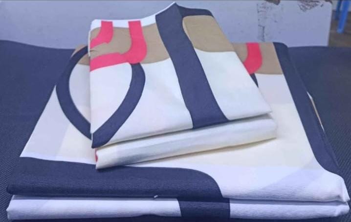 Quality Cotton Bed Sheet Set, 2 Flat Bedsheets & 2 Pillow Cases-5x6
