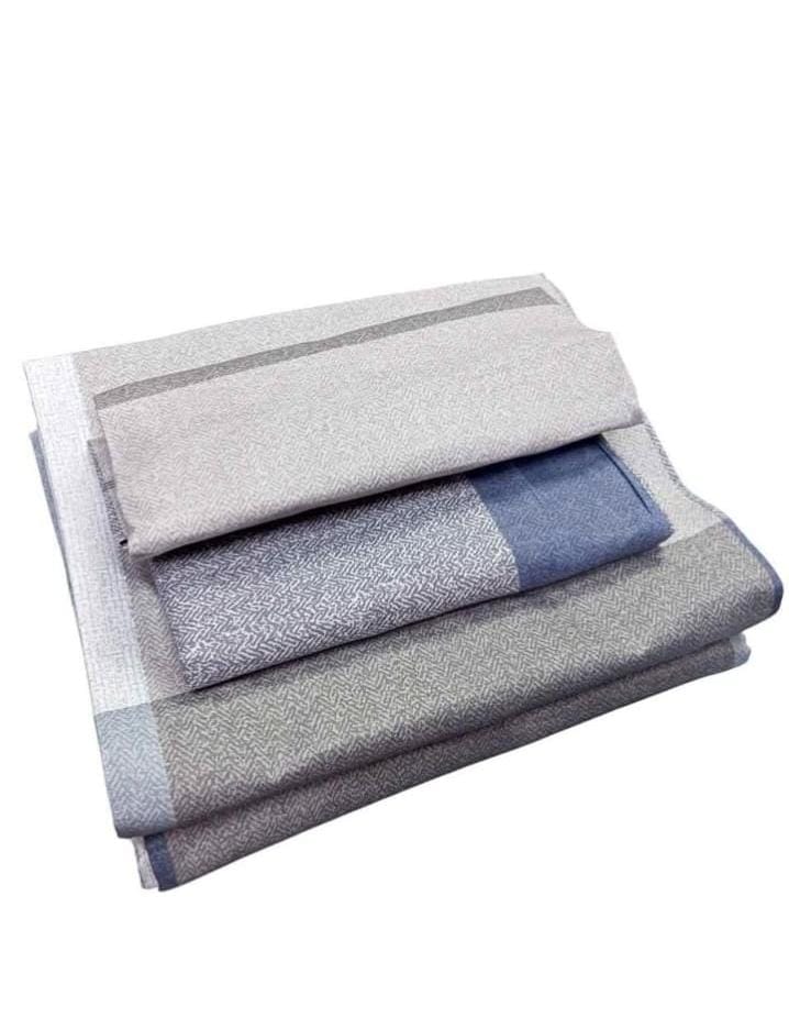 Quality Cotton Bed Sheet Set, 2 Flat Bedsheets & 2 Pillow Cases-5x6