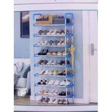 24 Pairs, Heavy Duty Luxurious 8 Layer Shoe Rack! Classy. Available In Blue Color-Quality Stackable Shoe rack