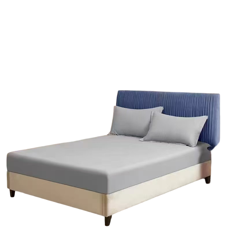 Top Side Cover Waterproof Mackintosh Mattress Protector (Non-Quilted) with Elastic Ends-Light Grey