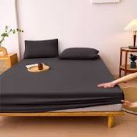 Top Side Cover Waterproof Mackintosh Mattress Protector (Non-Quilted) with Elastic Ends-Black