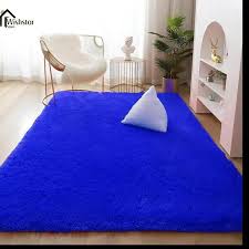 Plain 5 By 8 (160*200cm) Soft Fluffy  Patches Carpets Non-slip Rugs Floor Mat