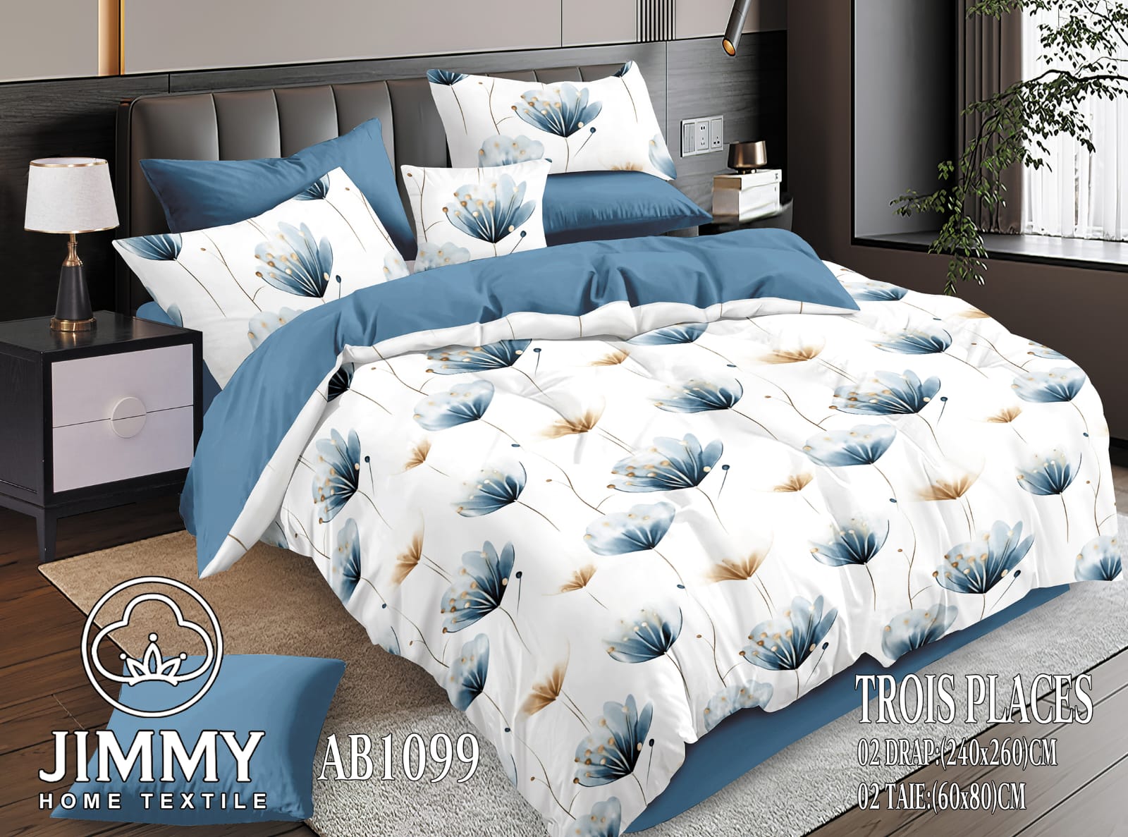 Pattern Luxurious 6pcs Cotton Duvet Cover Bedding Set 6x7 with Soft Bedsheet and 4 Matching Pillowcases for Elegant Bedroom Comfort