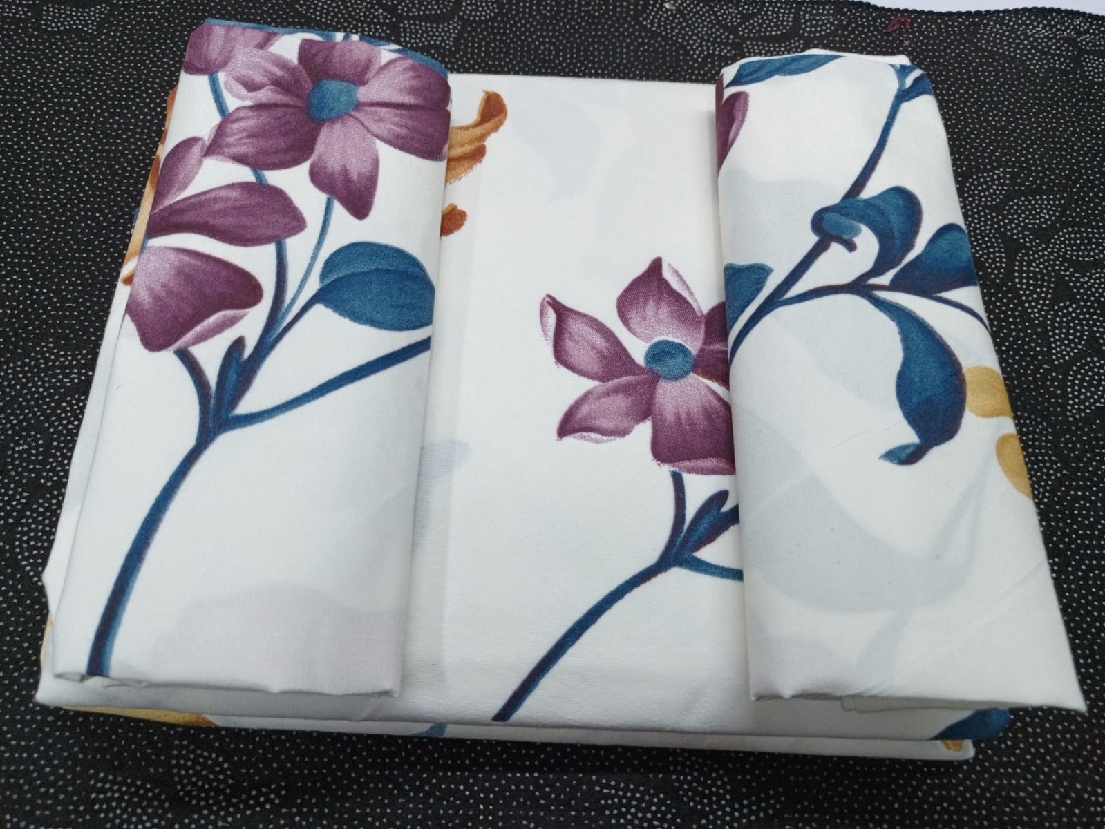 Quality Cotton Bed Sheet Set, 2 Flat Bedsheets & 2 Pillow Cases-5x6