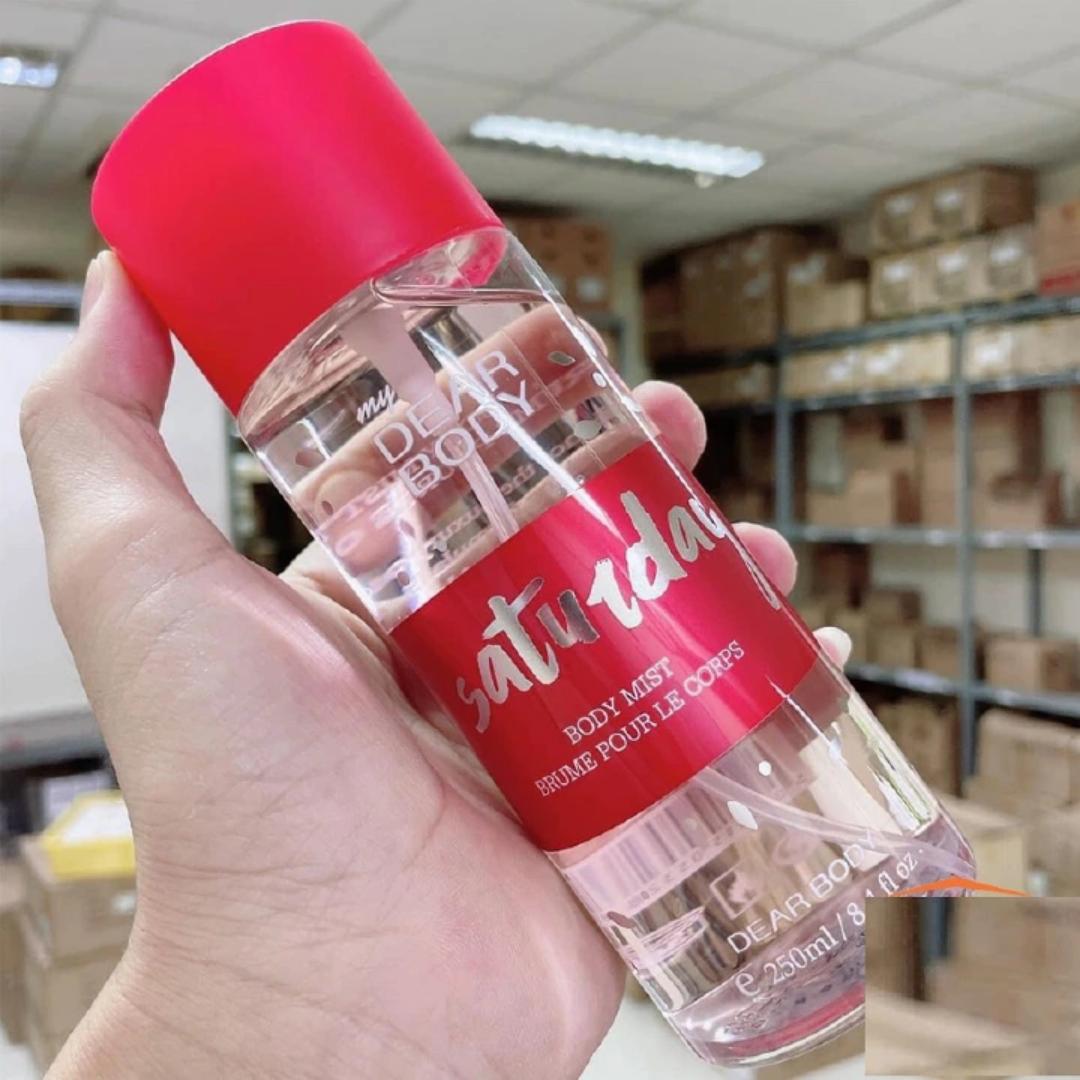 Dear Body Saturday Body Mist 250ml Fragrance Body Spray Suitable For All Occasions Body Sprays Fragrance Mist Perfume 250ml Best Refreshing Perfume Fragrance Mist Signature Collection Body Luxuries