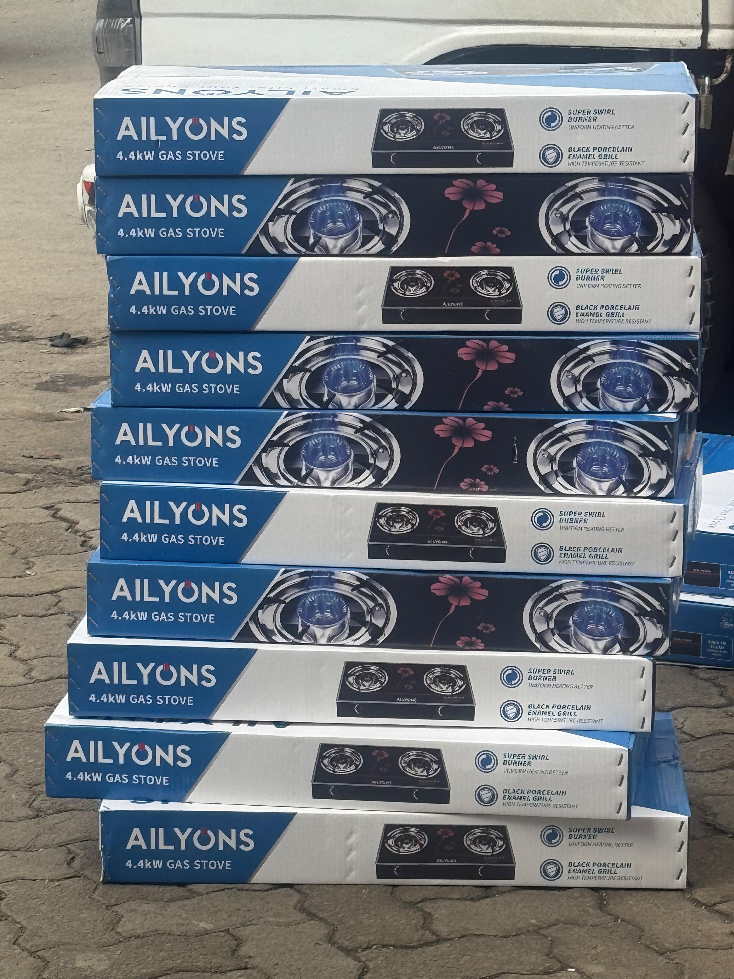 🔥 Ailyons  Table Top Stainless Steel 2 Burner Gas Cooker 🔥 | 4.4kW High Heat Output ⚡  | Energy Efficient & Durable 🍳✨