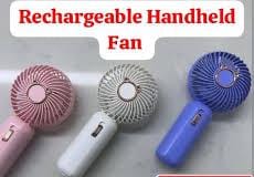 🪄✨ Handheld Rechargeable Mini Fan 🌬️💨 | 2-Speed ⚡, 2-Gear ⚙️ | Round Head Design 🔵 | Portable Personal Fan 🧊 | 4 Colors 🌈 Available 🎨