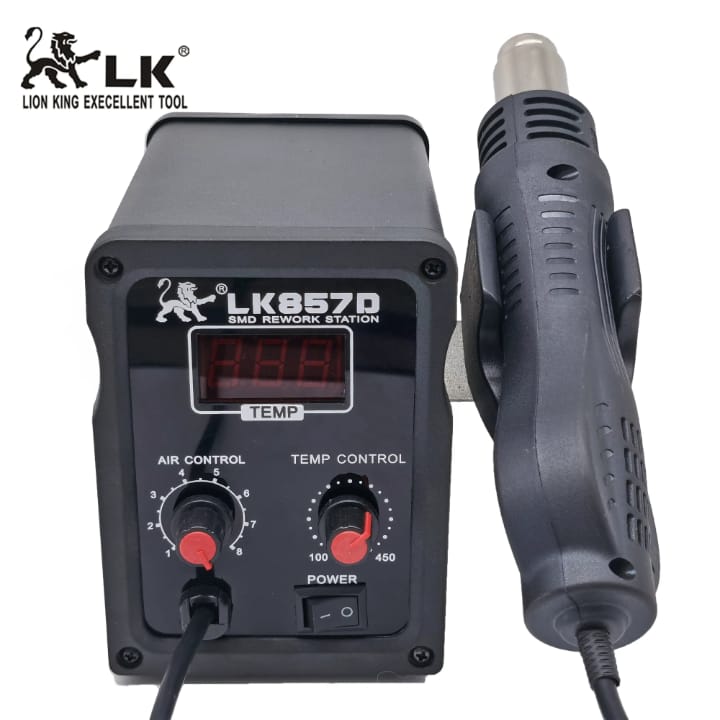 LK 857 Digital Temperature Control Soldering Gun Station air Blower Hot air Desoldering Rework Soldering Station