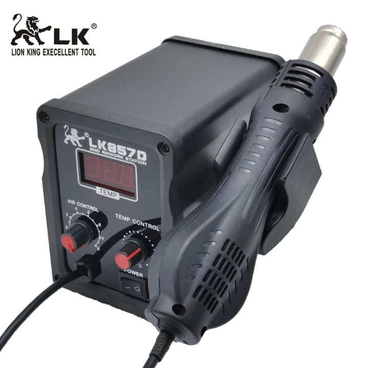 LK 857 Digital Temperature Control Soldering Gun Station air Blower Hot air Desoldering Rework Soldering Station