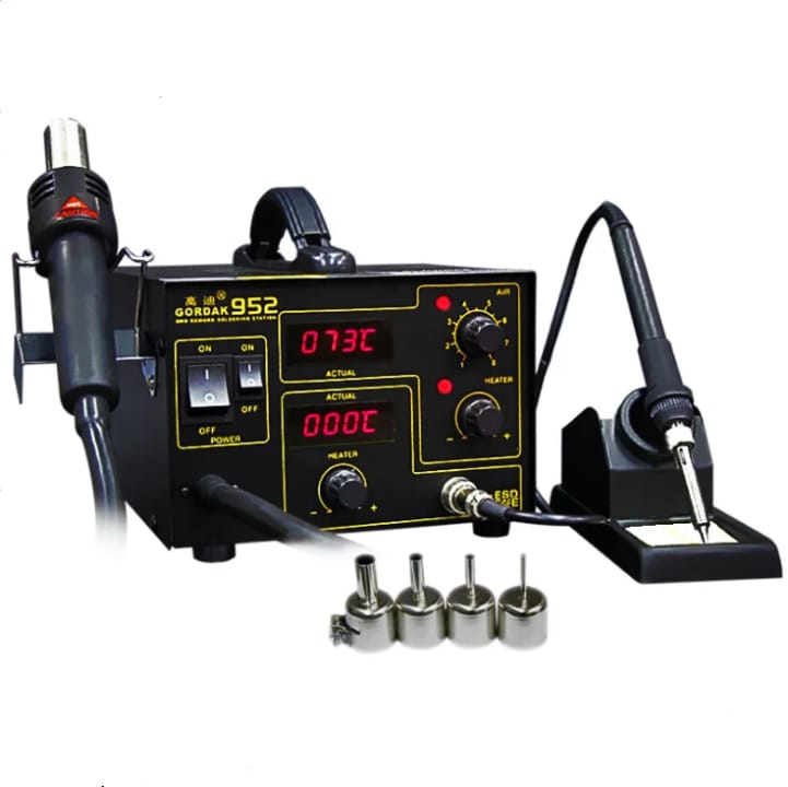 GORDAK 952B Hot Gun Soldering Station With LED Display Rework Station