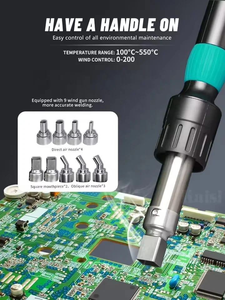 [PROFESSIONAL TOOL] IParts Sugon 8650Pro Curve Edition 1300W Intelligent Digital Hot Air Gun BGA Desoldering Rework Station Mobile Phone Repair Tool