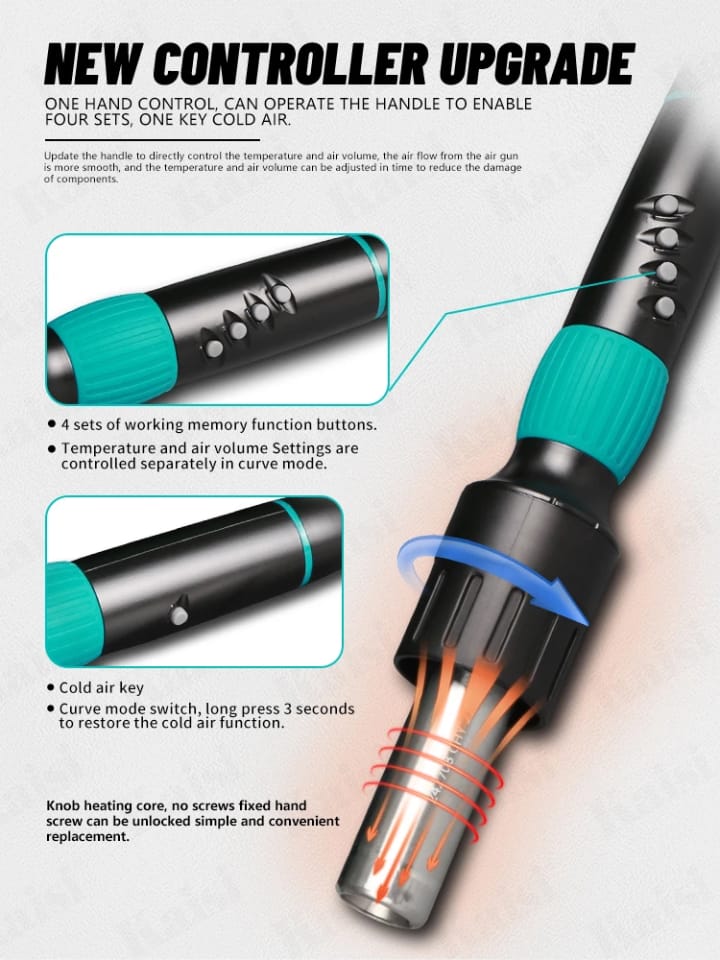 [PROFESSIONAL TOOL] IParts Sugon 8650Pro Curve Edition 1300W Intelligent Digital Hot Air Gun BGA Desoldering Rework Station Mobile Phone Repair Tool
