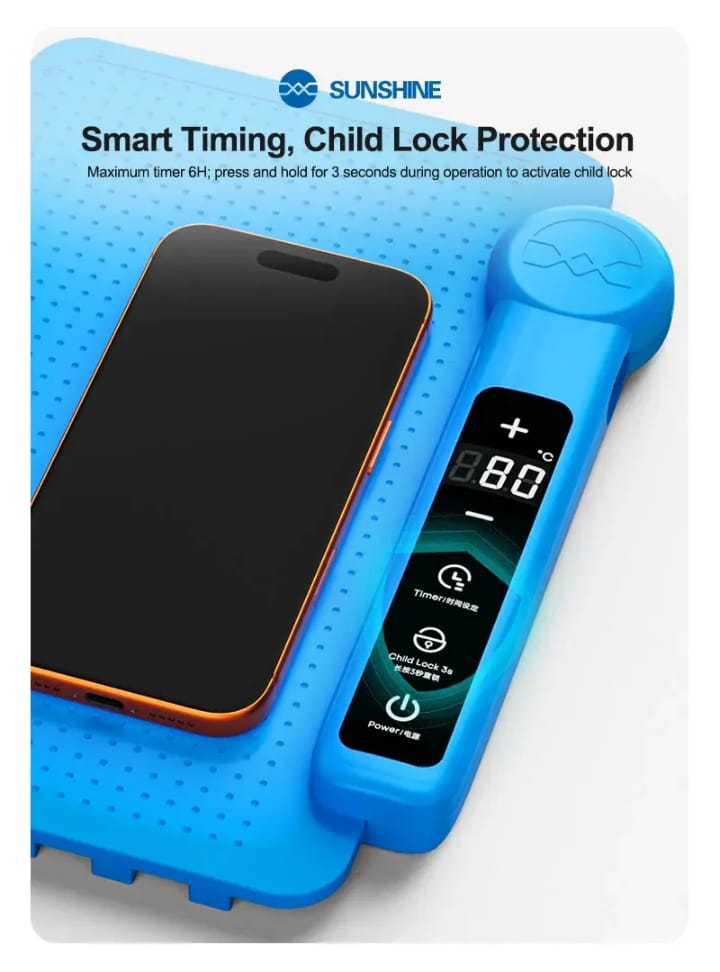 SUNSHINE LS3 SE LCD Screen Separator Machine 100W 40-120°C Adjustable Temperature with Timer for Phone and Watch Repair Tool