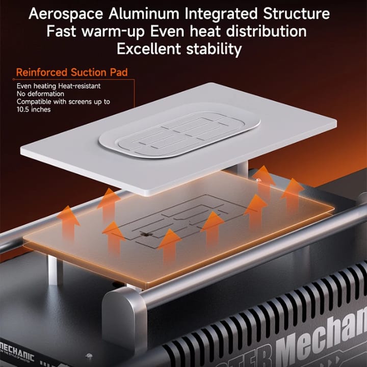 MECHANIC MC988 Professional 10.5inch LCD Screen Separator Machine for Mobile Phone Tablet Glass Repair Built-in Vacuum Pump