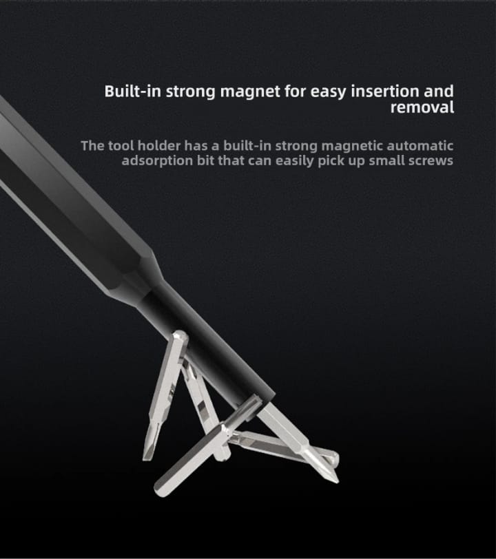 24-in-1 Aluminum Alloy Screwdriver Set with Magnetic Bits Industrial Grade Precision Repair Tool Kit for Electronics & Household