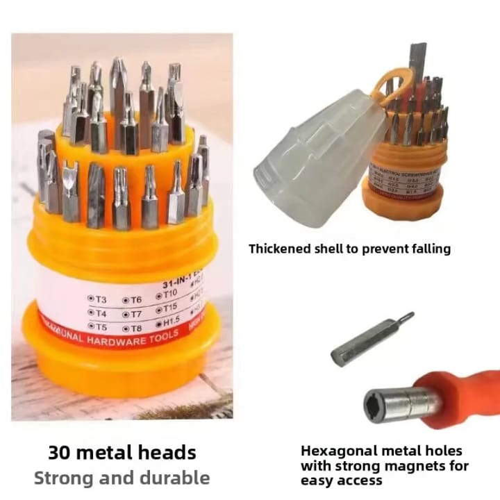 Multifunctional Screwdriver Set 31 in 1 Screwdriver Cross Mobile Phone Repair Tool Pagoda Screwdriver