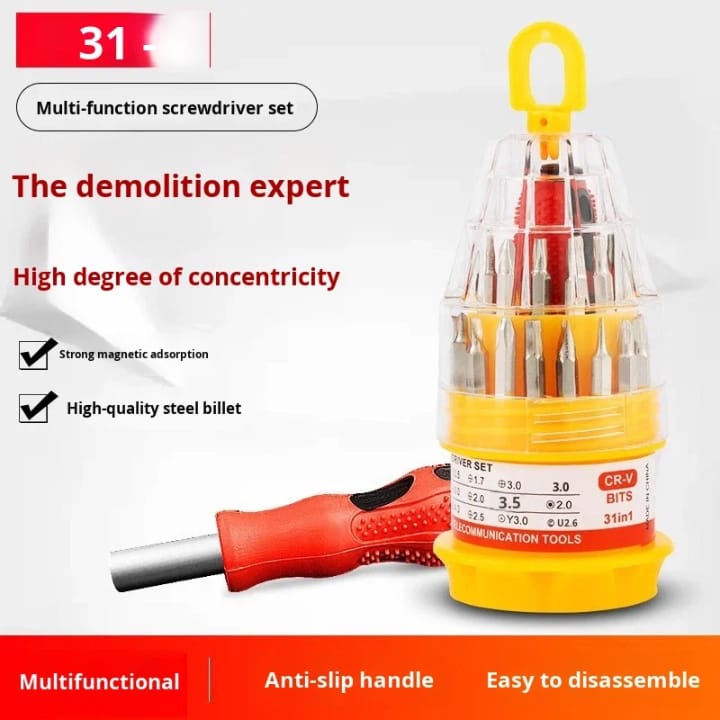 Multifunctional Screwdriver Set 31 in 1 Screwdriver Cross Mobile Phone Repair Tool Pagoda Screwdriver