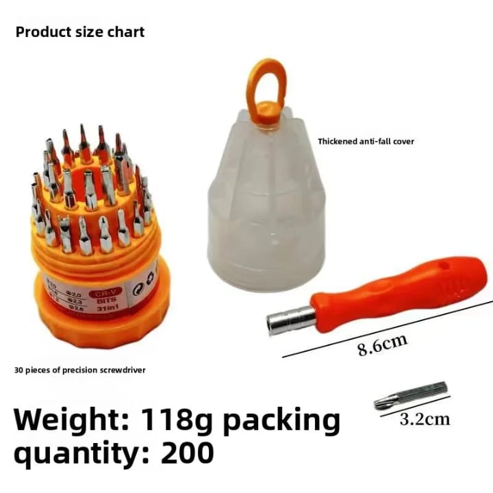 Multifunctional Screwdriver Set 31 in 1 Screwdriver Cross Mobile Phone Repair Tool Pagoda Screwdriver