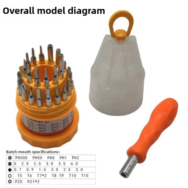 Multifunctional Screwdriver Set 31 in 1 Screwdriver Cross Mobile Phone Repair Tool Pagoda Screwdriver
