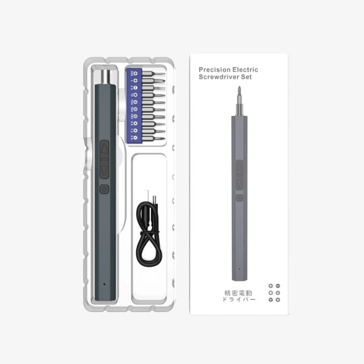 11 in 1 Battery Cordless Precision Electric Screwdriver Kit Mini Tools Set With Magnetic Bits for Phone Laptop Power Screwdriver