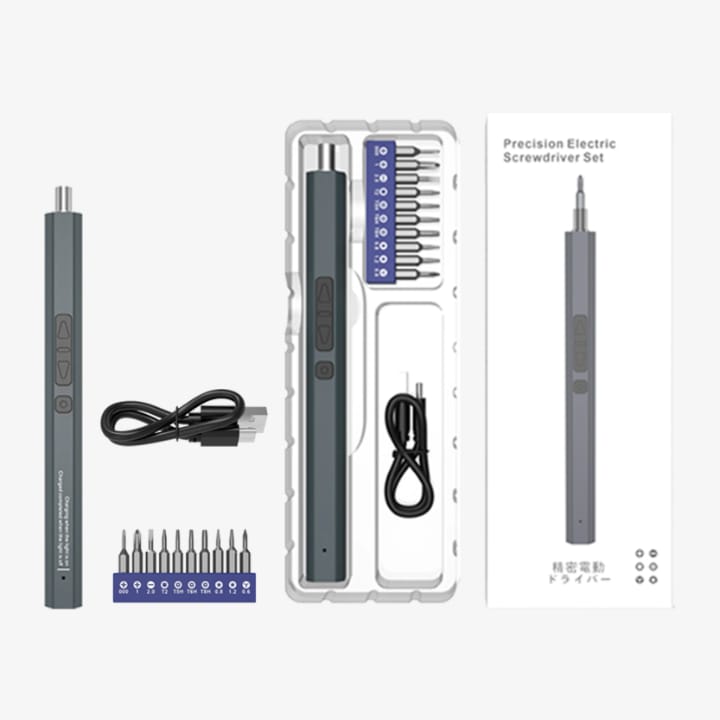 11 in 1 Battery Cordless Precision Electric Screwdriver Kit Mini Tools Set With Magnetic Bits for Phone Laptop Power Screwdriver