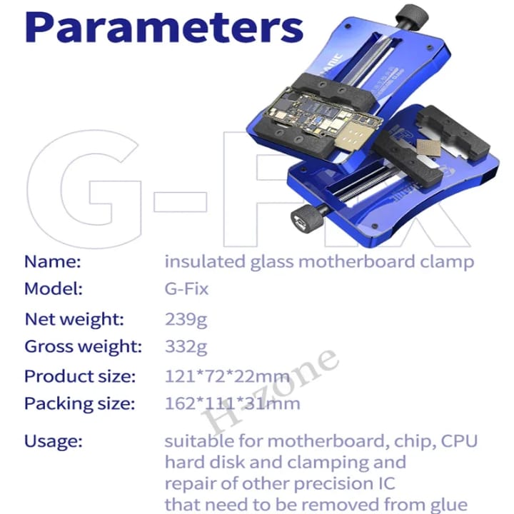 MECHANIC G-Fix Microchip Fixture Universal Main Board Fixture Mobile Phone Main Board IC Chip CPU Repair Fixture